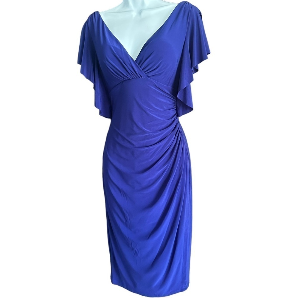 Ralph Lauren | Flutter Sleeve Ruched Dress